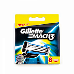 Gillette Кассеты сменные для бритья Mach 3 8шт
